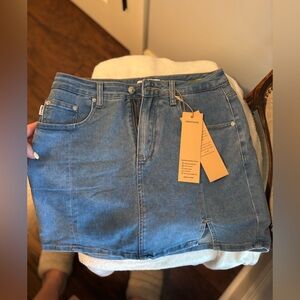Genleck Blue Classic Denim skort